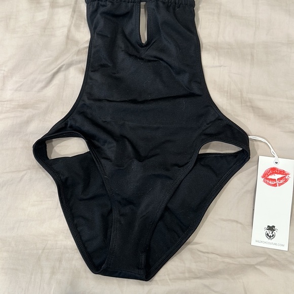 Wildfox Black Monokini Bathing Suit Small - Picture 3 of 6